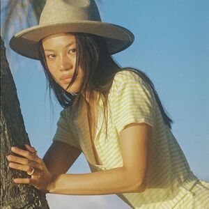 Lack of color midnight Mack high crown fedora